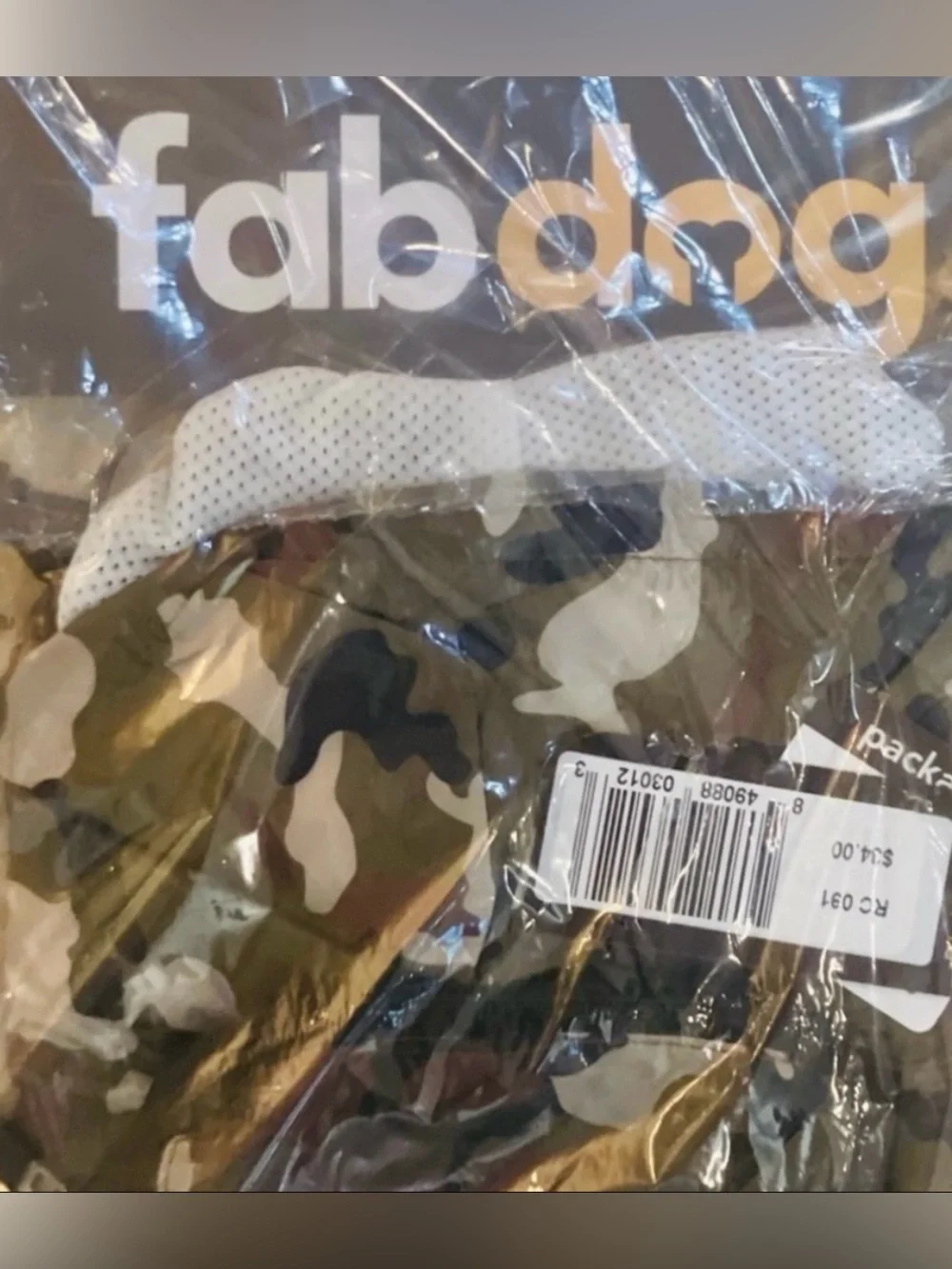 Fab dog® Camo Packaway Raincoat